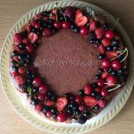 Брауні з малиною